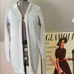 Faherty women’s Light blue Open-Front long cotton Cardigan sweater rescue me Photo 1