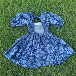 Free People NWT  Blue Dear Delilah Mini Dress XS Photo 4