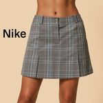 Nike Skirt Women’s Size 12 Brown Checkered DryFit Skort Day-to-Night Photo 1