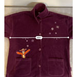 Women's Pooh Purple Fleece Robe with Tigger & Snowflakes, Size L Size L Photo 4