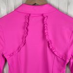 Lilly Pulitzer  Luxletic Martina Long Sleeve Polo in Plumeria Pink Ruffle Size XS Photo 5