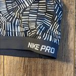 Nike  Pro Dri Fit Sports Bra - Grey and White Pattern Size Medium Photo 1