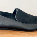 Vince Nikita Calf Hair Leather Slip On Flat Loafers Black Women's Size US 9 / 40 Photo 2