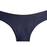 J.Crew Curved Waist Cheeky Bikini Bottom Beach Swim Minimalist Navy Blue L NWT Photo 0
