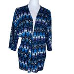 LuLaRoe 3 Piece Kimono Lace Geometric Abstract Open Duster Top Cardigan Med Photo 4
