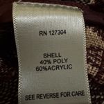 John Mark Boho Southwestern Sleeveless Cardigan Fringe Vest Burgundy large Photo 2