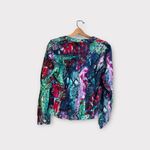 Alberto Makali Alberto Makali Women’s Colorful Art Front Two Button Blazer Jacket Size 10 Photo 2