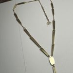 Kendra Scott Gail Y Drop Lariat Necklace Gold Tone Photo 2