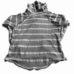 Blue Gray Striped Women's Hoodie Wildwood NJ size S Photo 1