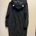 PjEssentials Black Fleece One piece zip up pajamas Size L Photo 6