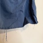 MOTHER The Cold Shoulder Fray Top in Shadow Blue Photo 7