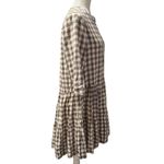 Apiece Apart  Maurino Drop Waist Mini Dress – Walnut Check – XS Photo 3