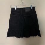 Levi's Black Denim Mile High Ruffle Skirt Photo 9