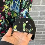 Maeve Anthropologie  Black Floral Print Petal Palette Dress Women’s Size Small Photo 7