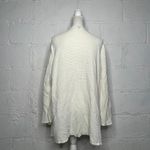 Talbots  Women's Off White Ribbed Long Sleeve Waterfall Cardigan Size 3X Petite Photo 1
