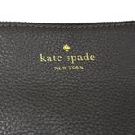 Kate Spade Leila Triple Gusset Gray Leather Crossbody Purse Photo 10