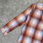 Eddie Bauer NWT Women’s Firelight Flannel Shirt Button Down in Burnt Orange M Photo 8