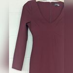 Likely Rtr  Rhubarb Red Leandra Gown sz2 V-Neck High slit Solid Red Fitted Sexy Photo 5