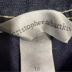 Christopher & Banks  Dark Blue Denim Trendy Mini Skort, Size 16 NWT Photo 6