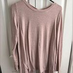 Lou & grey  pink long sleeve blouse with zipper size large Photo 0