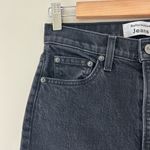 Reformation Liza Faded Black Straight Leg Cropped Jeans Sz 26 Photo 4
