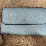 Kate Spade  Blue Glitter Wristlet Wallet Photo 0