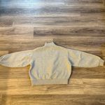 Everlane Gray Sweater High-Collar 1/4 Zip Sweatshirt Small Oversized Photo 6