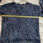 Unbranded Chenille Long Sleeved Dusty Blue Sweater with Scalloped Hem Small SM S Photo 7