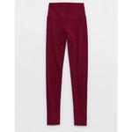 Aerie OFFLINE By High Waisted Legging Deep Cherry Photo 4