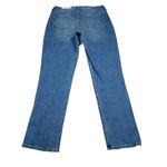 NYDJ High Rise Girlfriend Hollywood Jeans Blue Stunning Stretch Women's Size 2 Photo 2