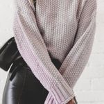 Cotton Candy LA Lavender Turtle Neck Sweater  Photo 0