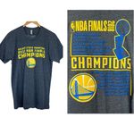 Golden State Warriors 2018 NBA finals champions gray short sleeve tee shirt Size M Photo 1