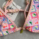 Kulani Kinis  Tein Strap Bralette Bikini Top Size Medium New W/ Tag Citron Coast Photo 4