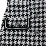 Gracia NWT Houndstooth Black White Gray Mini Skirt Small Photo 1