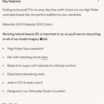 Skinnydip London HIGH ROLLER OVERSIZED SWEATSHIRT XS NWT Blue Photo 5