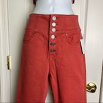 Joie  Laurelle high Rise button fly crop jeans Size 26 Burnt Orange NEW Photo 6