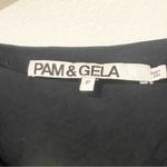 Pam & Gela  Size P Lost Logo Graphic Tee In Black Photo 3