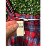 Aerie  NWT Plaid Flannel Pajama Romper Sz Small Photo 4