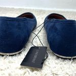 Lane Bryant COPY - Navy blue vegan suede flats sz9W Photo 7