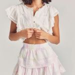 Love Shack Fancy  Ruffle Mini Skirt  Photo 0