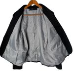 Jenni Kayne Boy Blazer Women XL Black Suit Jacket One Button Minimalist Photo 1