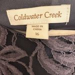 Coldwater Creek Black Lace Floral Dress Romantic Whimsigoth Sz 16 Photo 3