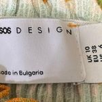 Asos Design Green Gingham Smocked Strapless Ruffle Hem Mini Drop Waist Dress 6 Photo 5