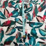 ONIA  Mila Tropical Leaf‎ Print White Pants Wide Leg Swim Beach Cover Up Size S Photo 9