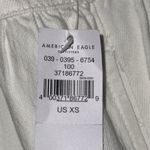 American Eagle AE size XS white button up denim mini length dress overall pockets adjustable Photo 12