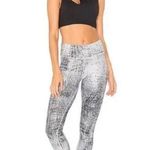 Alo Yoga Metallic Tech Lift Airbrush Cracked Marble Leggings Athletic Photo 0