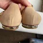 Schutz  flats in neutral tan leather Strappy summer flats metal detail gold Photo 3