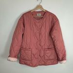 G.H. Bass pink quilted jacket size large Photo 1