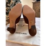 Veronica Beard NEW Carlotta Suede Mixed-Media Heel Brown/black size 9 Photo 3