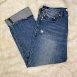 Free People  We‎ The Free Boyfriend Rolled Cropped Jeans Size 29 Photo 2